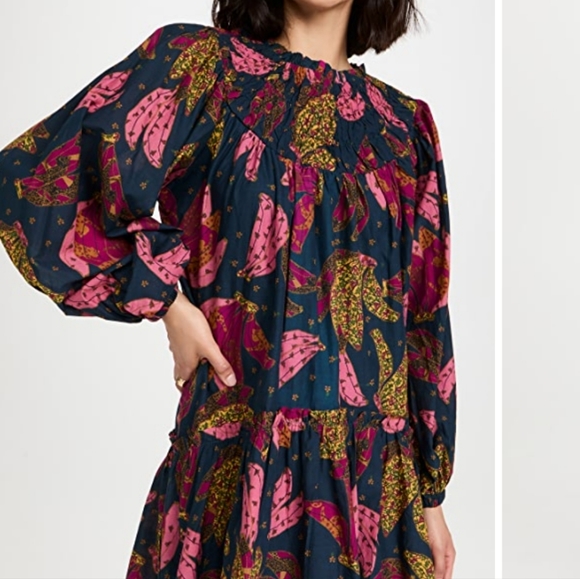 Farm Rio Patchwork Banana Mini Dress - Picture 3 of 5